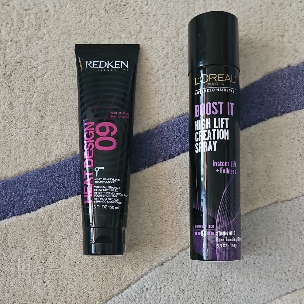 Redken Heat Design 09 And Loreal Boost It High Lift Creation Spray Bundle NEW